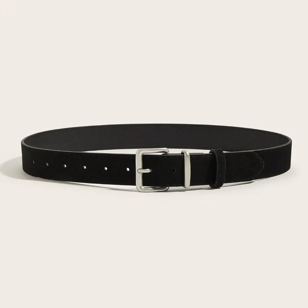 Maillard Style Suede Leather Wide Belt Trendy Luxury Design Business Waist Strap Versatile Casual Trouser Dress Belts Gifts