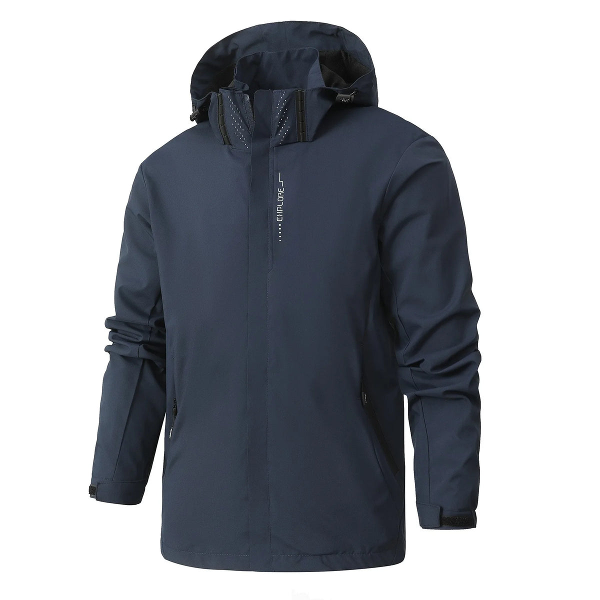 Men's Waterproof Raincoat Hooded Lightweight Cycling Jacket Windproof Hiking Outdoor Leisure Street Style Breathable Windbreaker