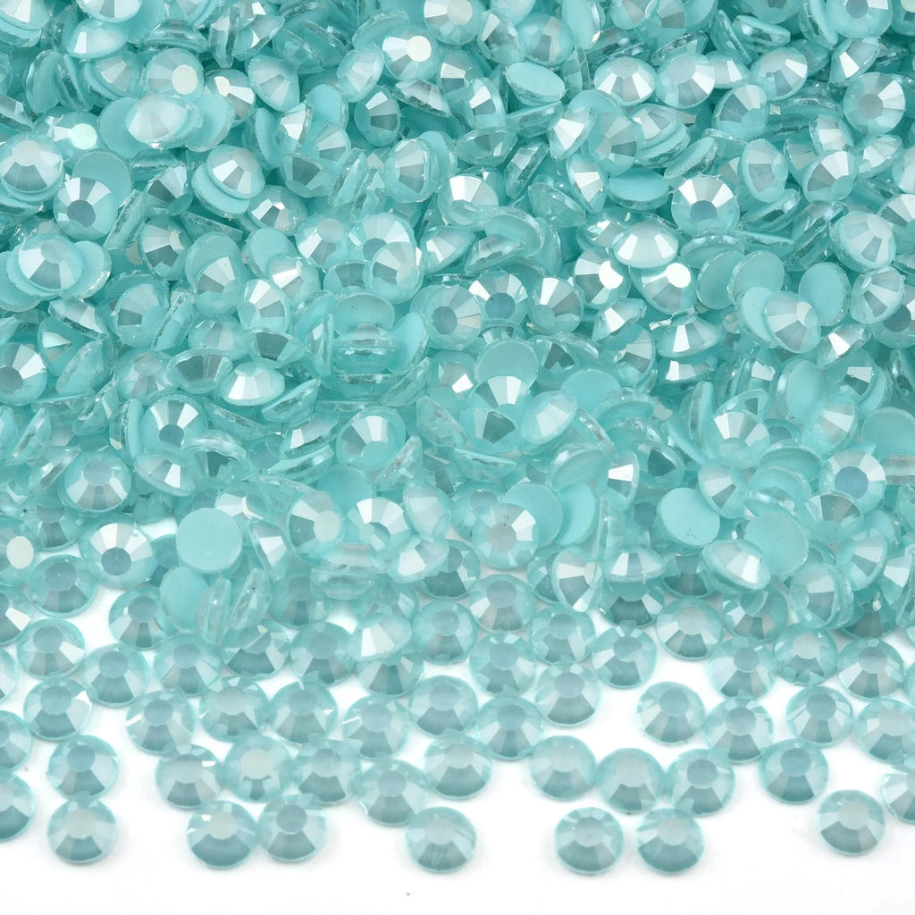 OLeeya SS6-SS30 Texture Blue Series Glitter Crystal Non Hotfix Rhinestones DIY Nails Strass Diamond For Dress Vestidos
