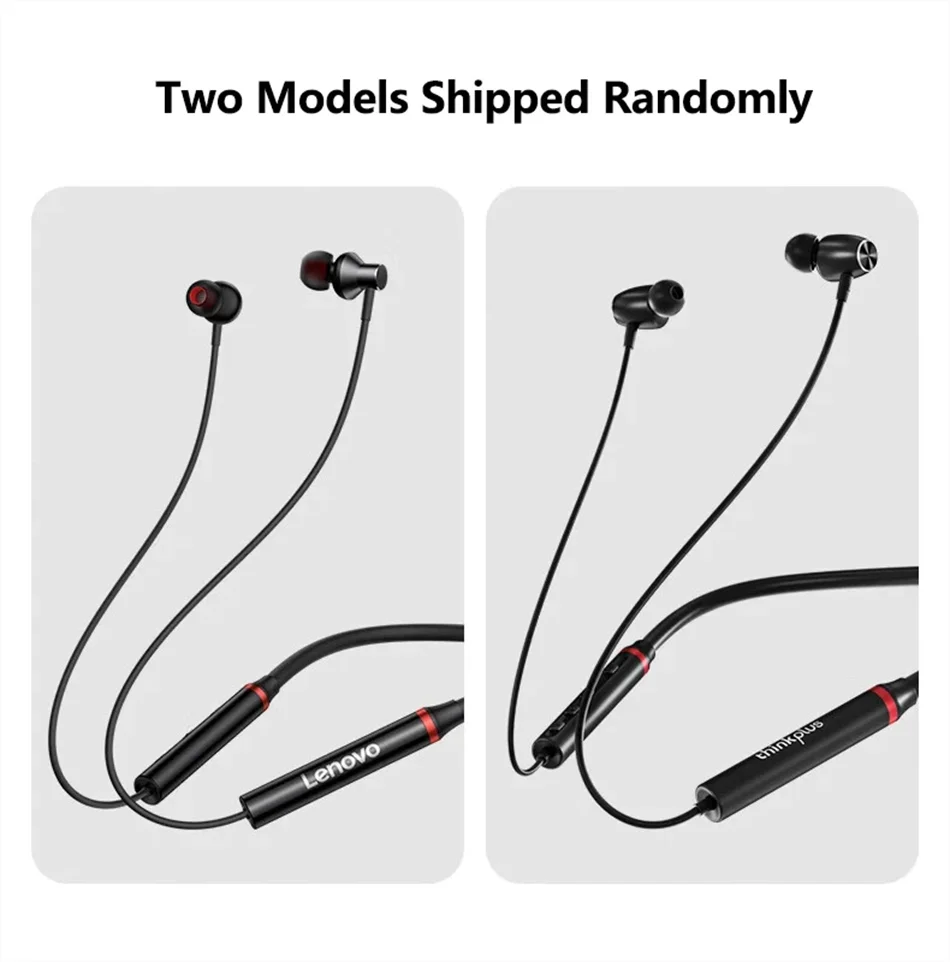 Lenovo HE05X Neckband Earphones Wireless Bluetooth 5.0 Earbuds Waterproof Sport Headset with Mic Magnetic Neckband Earphone New