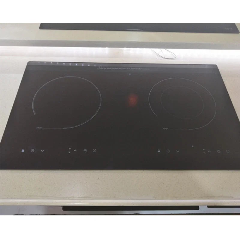 Kitchen 2 Rings Ceramic Cooker Induction Cooktop Double Electric Cooker Hob Heating Cooker Electric Stove Vertical Cooking Plate