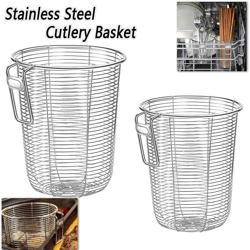 Kitchen Chopstick Holder Organizer Hanging Wall Stainless Steel Tableware Drainer Fork Spoon Chopsticks Dishwasher Basket