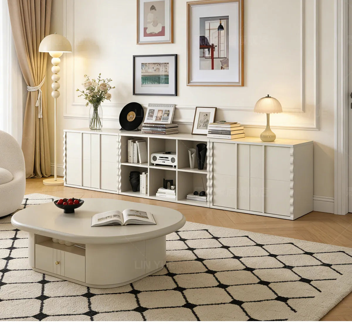 Modern Drinks Cabinets Figurine Modular Solid Wood Shelf Organization Cabinets Clearance Salon Gabinete Furniture For Home