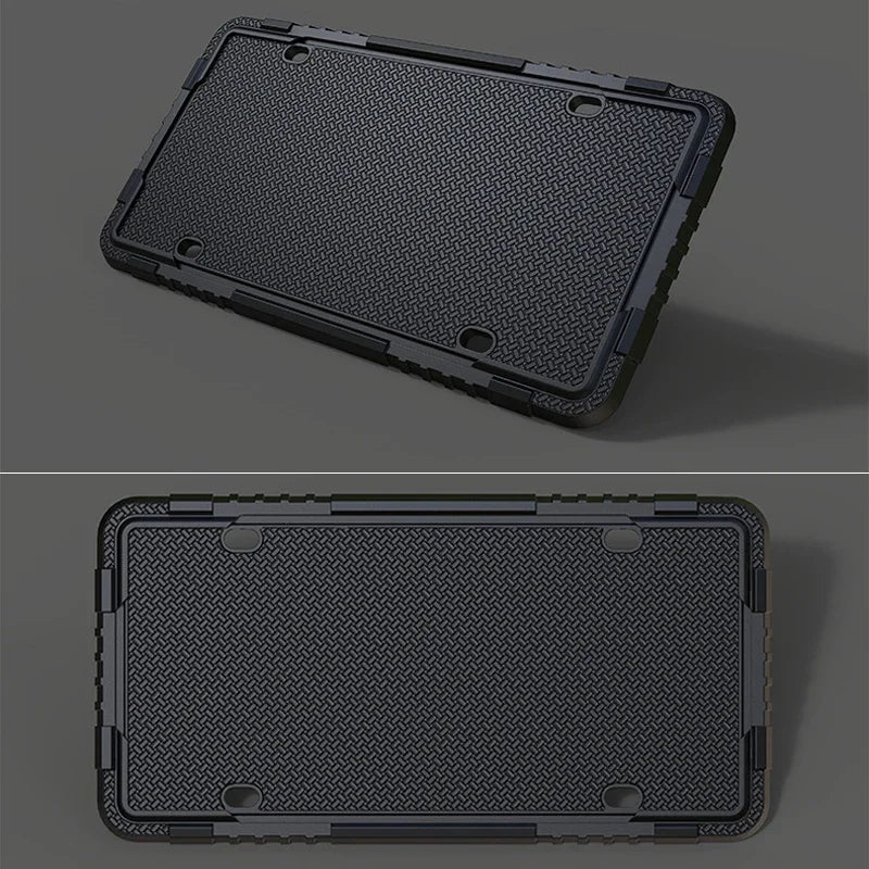 For RAM Car Silicone License Plate Frame Kit Detachable Waterproof Antirust Number Plates Holder Bracket for US Canada Auto