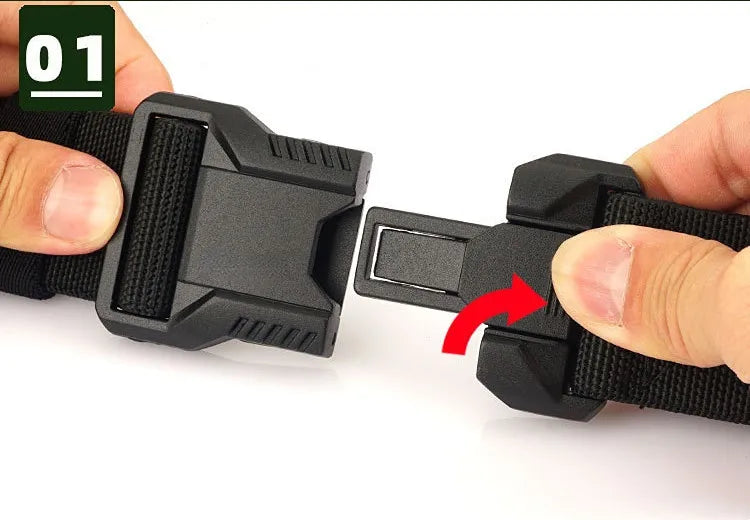 New Tactical Quick Release Buckle Training Nylon Belt Outdoor Versatile Work Belt Men's Quick Detach Belt