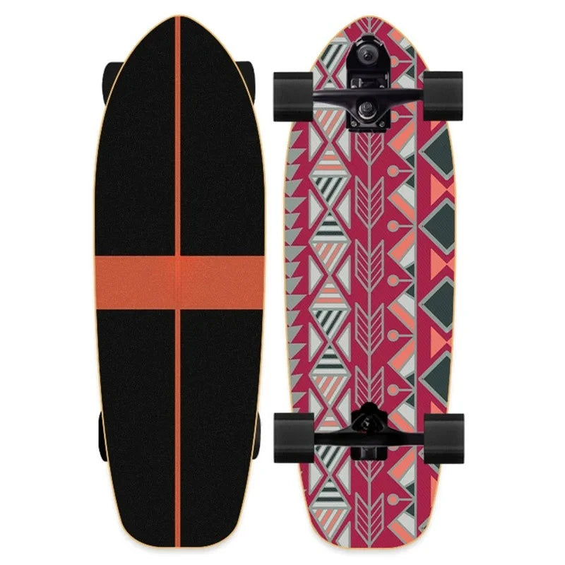 82cm Professional S7 P7 Carver Surf Land Skateboard Highly Smooth Maple Professional Land Surfboard Big Fish Board