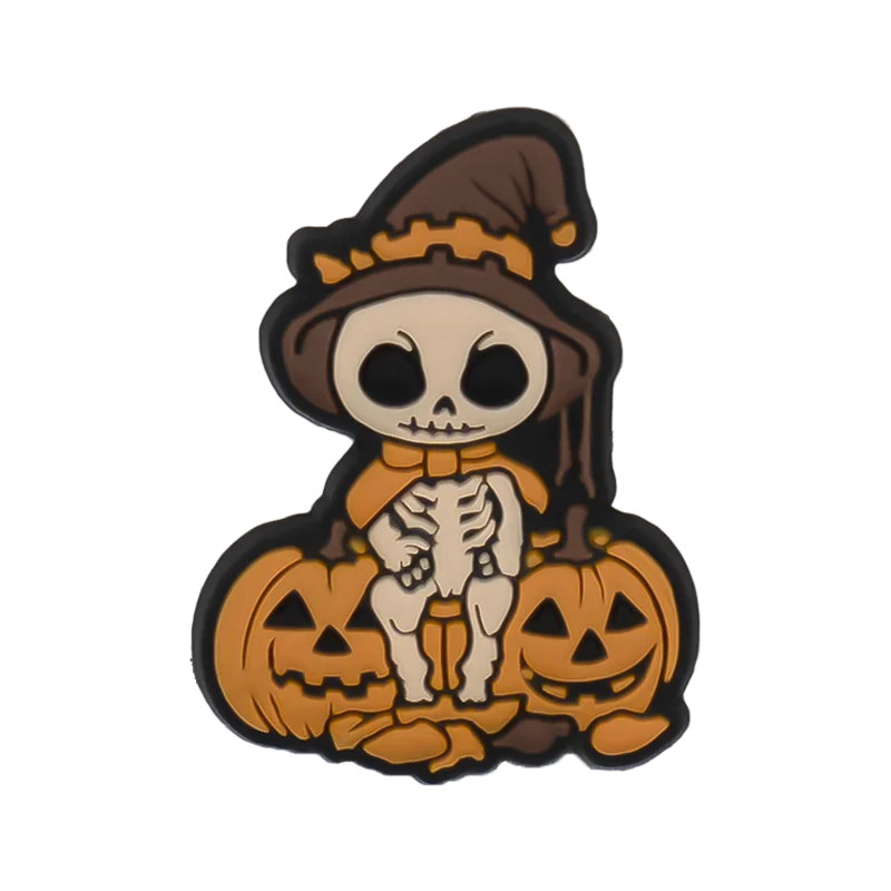 1/30pcs Halloween Shoe Charms Ghost Witch Shoe Decorations Pins for Kids Men Women Party Accessories Buckles Treat or Trick Gift