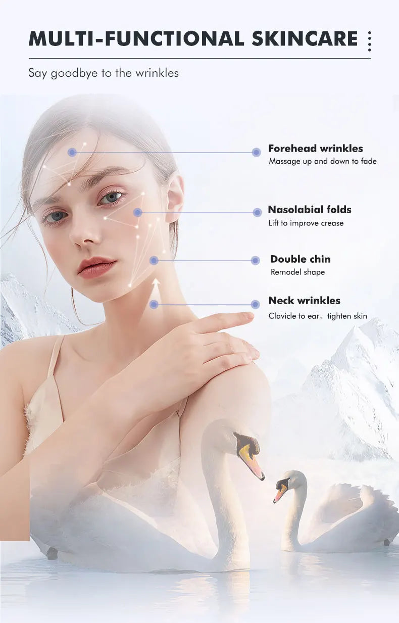 Hot Cold Neck Face Beauty Device Facial Lifting Machine Face Massager Reduce Double Chin Face Sculpting Skin Care Beauty Tools