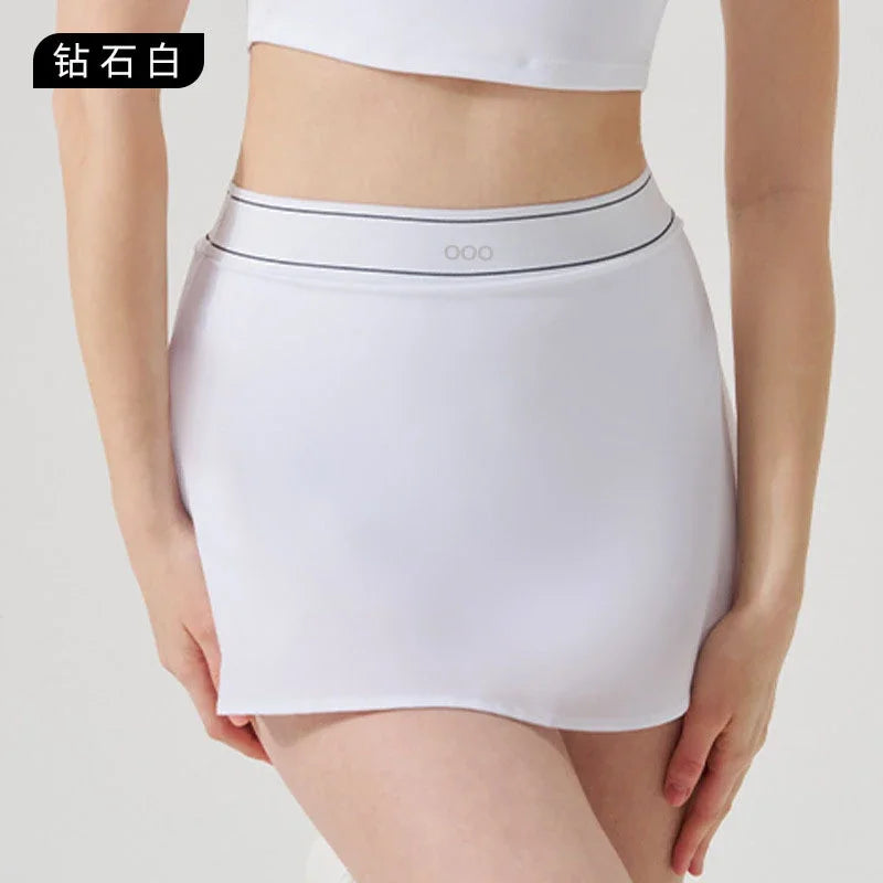 2026 Women's Casual Fashion Sports Short Sleeve and Running Comfortable Fitness Yoga Tennis Skirt