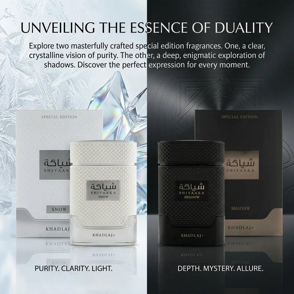 Elegant Shiyaaka Snow Shadow Special Edition Scent Long Lasting Eau De Parfum Arabian Fragrance for Men Women Daily Wear