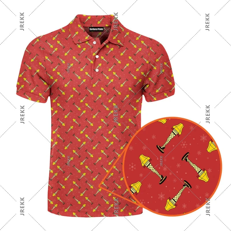 Sexy Full Print Humour Polo Shirt Men Hip Hop Street Personality Short Sleeve Button Golf Shirts Summer Carnival Party Funny Top