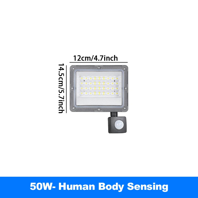Outdoor LED Flood Light 500W 300W 200W 220V Motion Sensor Waterproof  Spotlight Garden Lighting Landscape Floodlight Street Lamp