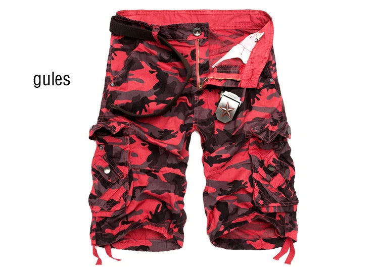 US Size 2026 New Camouflage Loose Cargo Shorts Men Cool Summer Military Camo Short Pants Homme Cargo Shorts