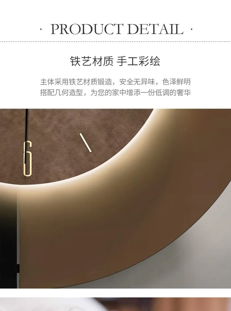 Modern Minimalist Living Room Home Wall Clocks TV Background Decoration Wall Clock Modern Design Home Decor