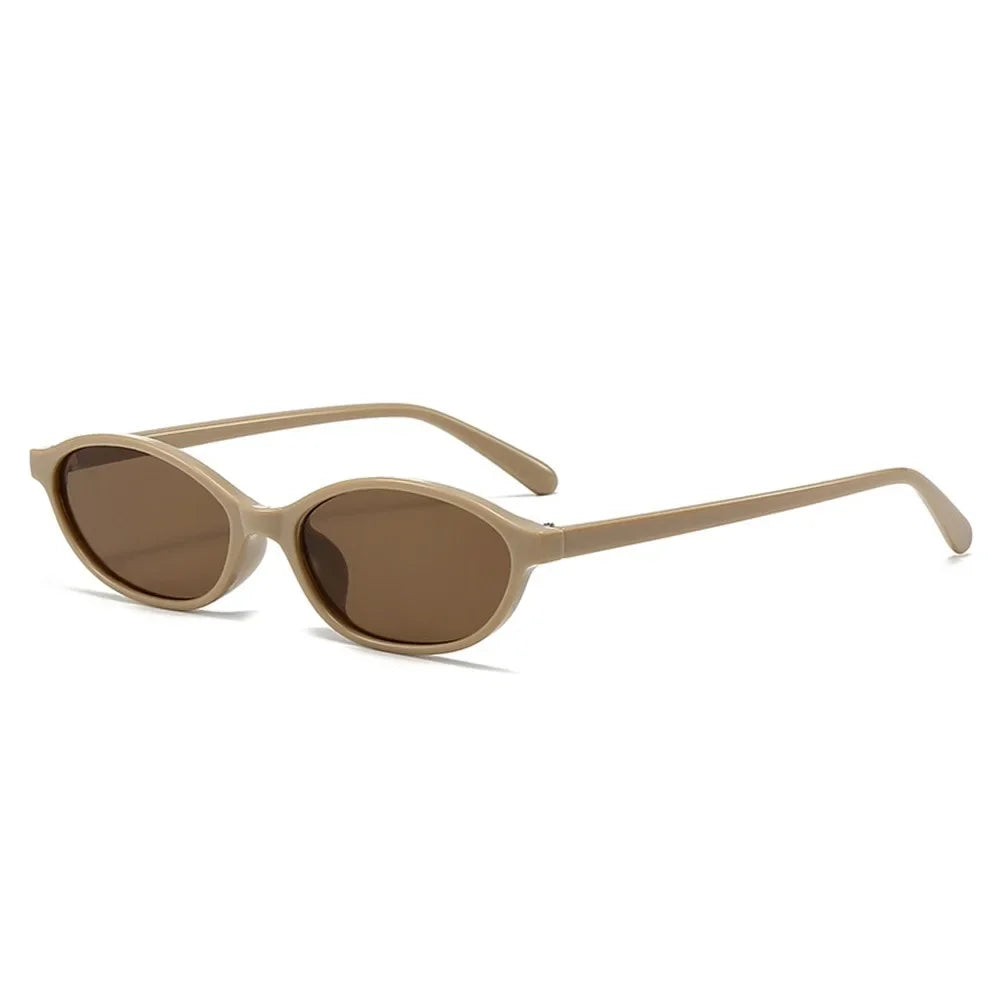 Vintage Cat Eye Oval Sunglasses Lightweight Trendy 90s Sunnies UV protection Sun Glasses for Women & Men
