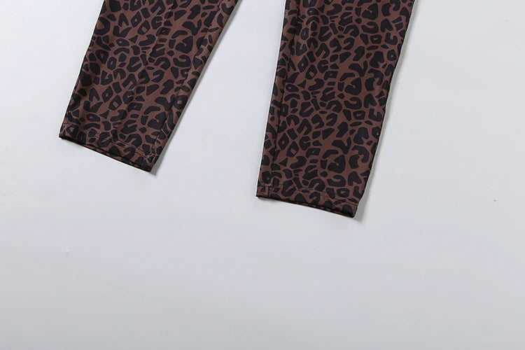 Weird Puss Sexy Leopard Print Romper Women Hottie Trend Halter Backless Bandages Sleeveless Fashion Midnight Street Playsuits
