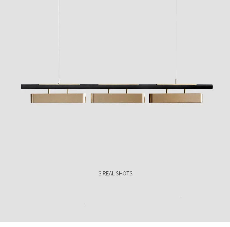 Modern LED Dining Table Chandeliers Minimalist Long Pendant Lights Living Room Coffee Desks Kitchen Home Indoor Lighting Fixture