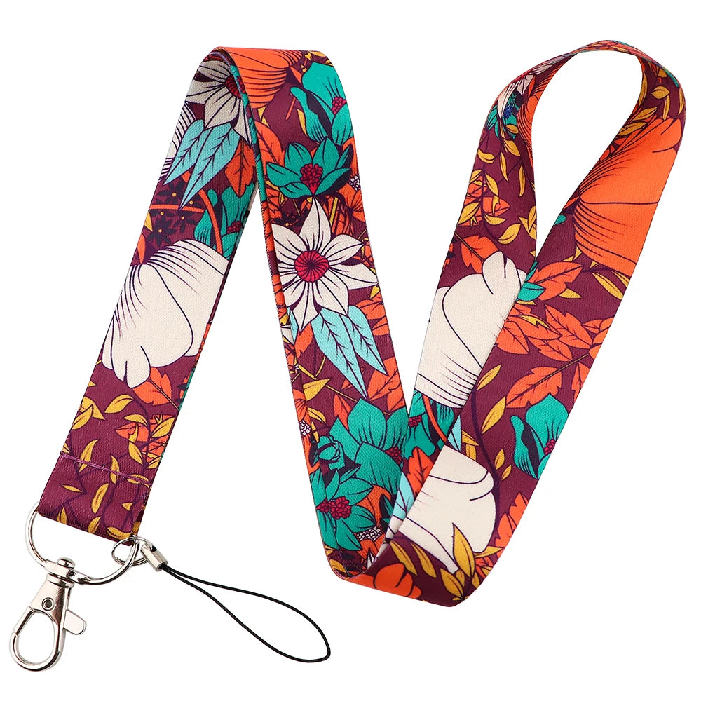 100 Designs Cute Art Lanyard for Keys Chain Badge Holder ID Credit Card Pass Hang Rope Lariat Mobile Phone Charm Accessories