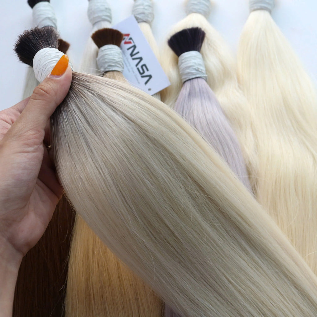 Large Quantity Luxury Product Ombre #2/60ASH  Bulk Raw Vietnamese Hair Extension Wholesale Factory 60cm