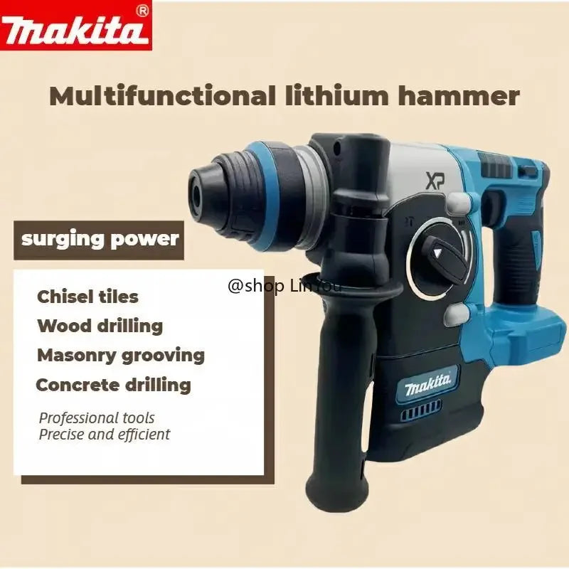 Makita 273  Electric Cordless Brushless Hammer Drill Rechargeable Rotary Hammer Drilling and Chiseling High torque power Tool