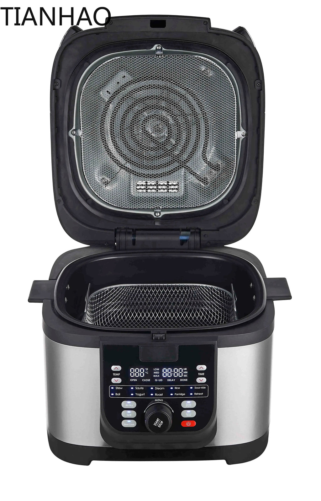 for 16 in 1 7.5L air fryer rice cooker steam oven electric multi cooker with grill and sous vide function kitchen appliance