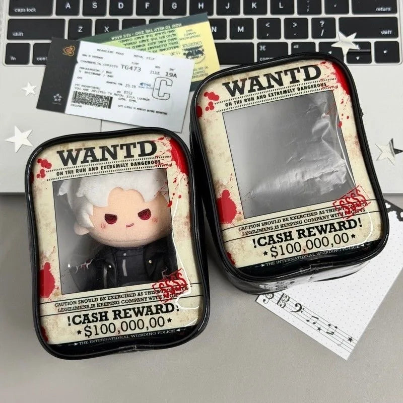 New Fun Creative Prison-themed Itabag Transparent Case For 13cm Doll Portable Clear Keychain Gift Box Collectibles Storage Pouch