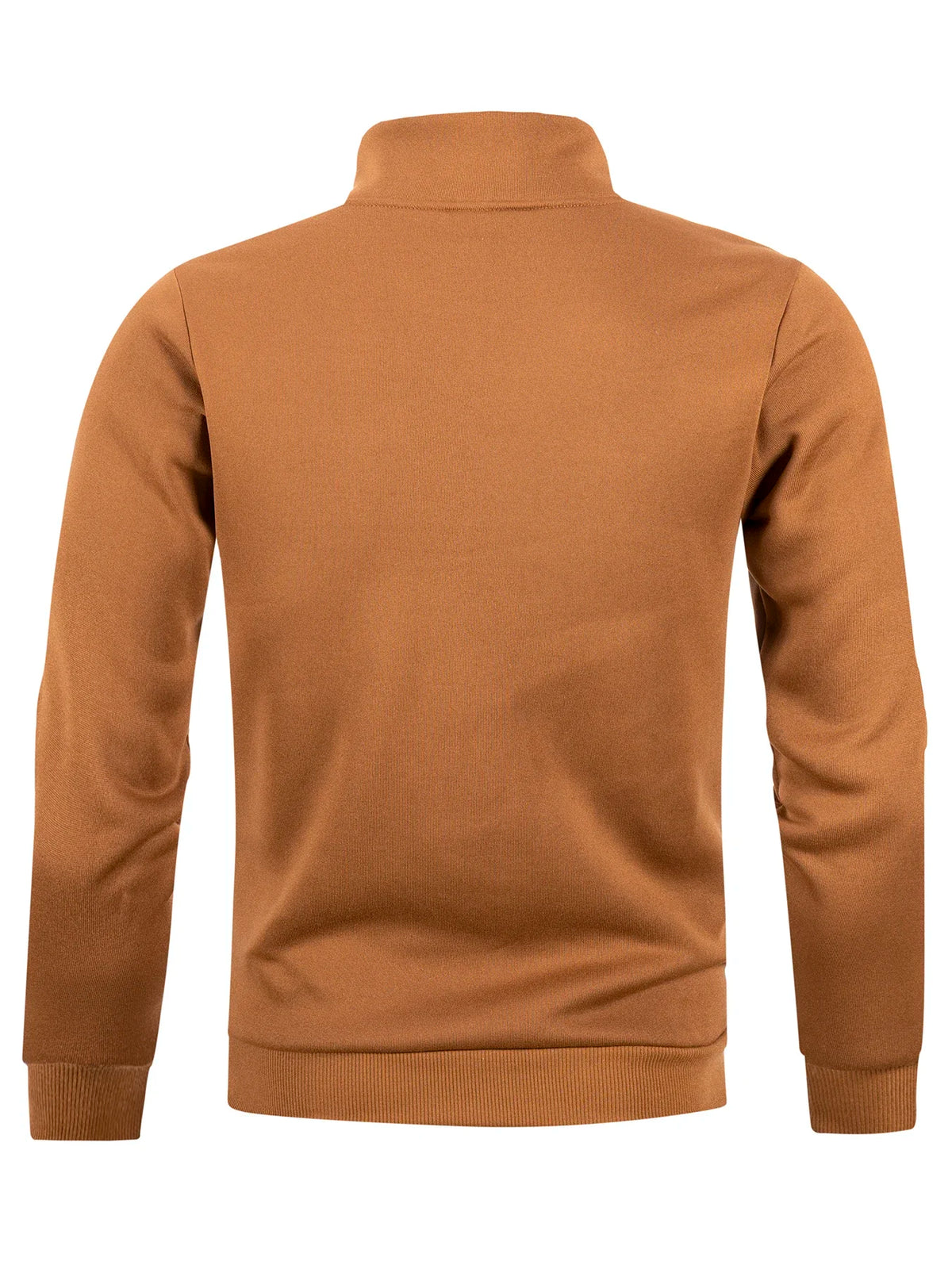 Autumn Men's Zipper Pullover Turtlenecks Warm Sweaters Solid Color Long Sleeved Fashion Male Casual Daily Sweatshirt Top