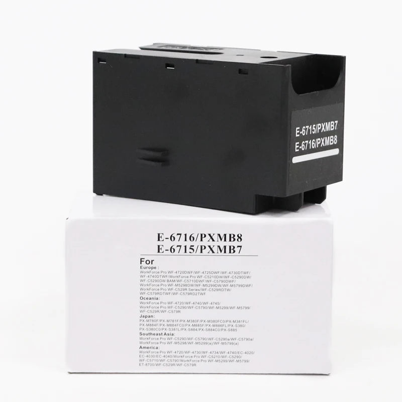 T6715 T6716 Ink Maintenance Box For Epson Workforce Pro WF-3820 WF-4820 EC-4020 WF-4830 WF-4720 WF-4834 WF-4734 WF-4730 WF-4740