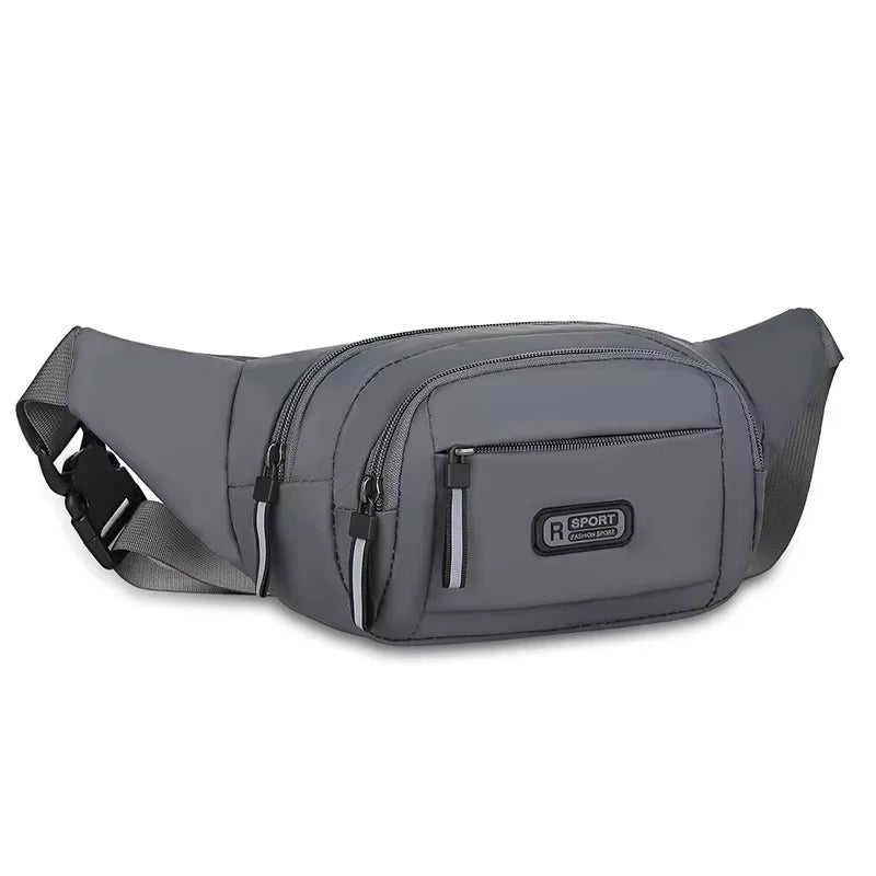 Crossbody Bag Outdoor Sports Multi Functional Waterproof Waist Bag Canvas Fit Mobile Waist Bag With Large Capacity For Men Women