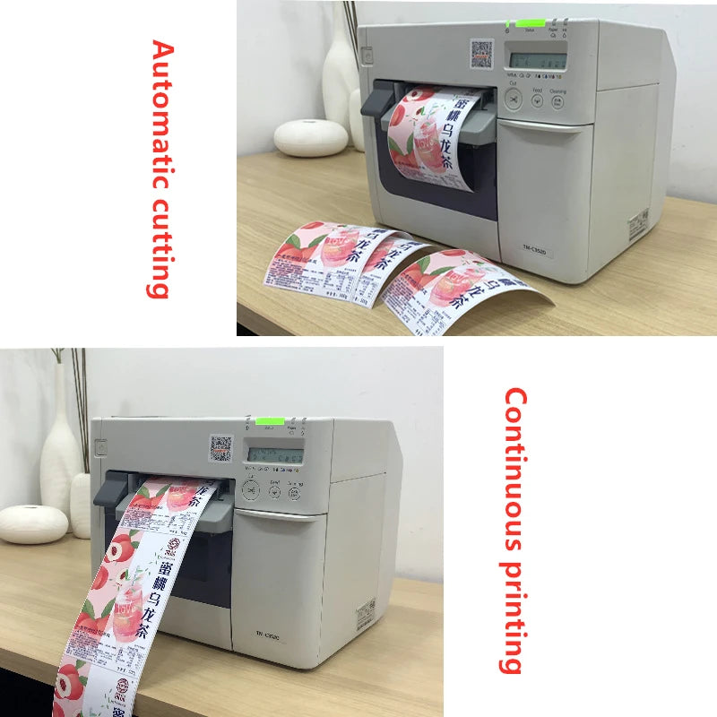 Full Color Label Printer For Epson TM-C3520 Color Self-adhesive Label Printer Barcode Sticker Digital Printing Label Printer