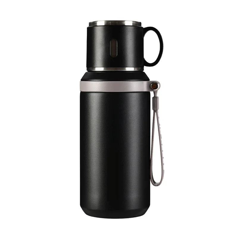 Stainless Steel CoffeeCup600ml Travel Thermal Mug Leak-Proof Thermos Bottle Tea Coffee Mug Office Business StyleCold&hot Thermos