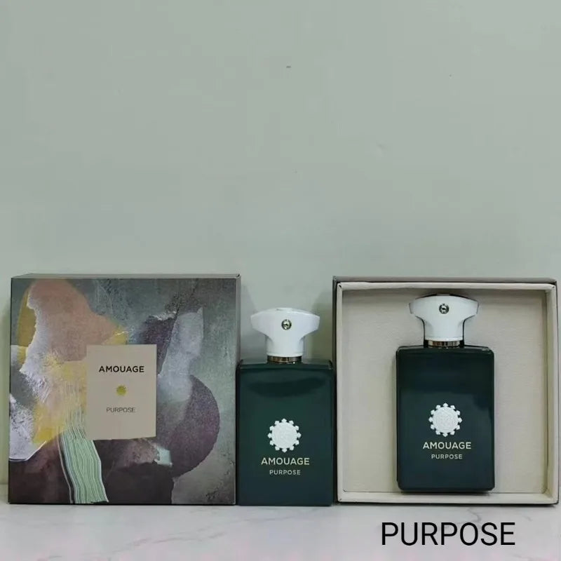 AMOUAGE Mens Warm Woody Scented Perfume 100ml Long Lasting Aromatic Fresh Bold Masculine Fragrance Purpose 50 Opus Royal Tobacco
