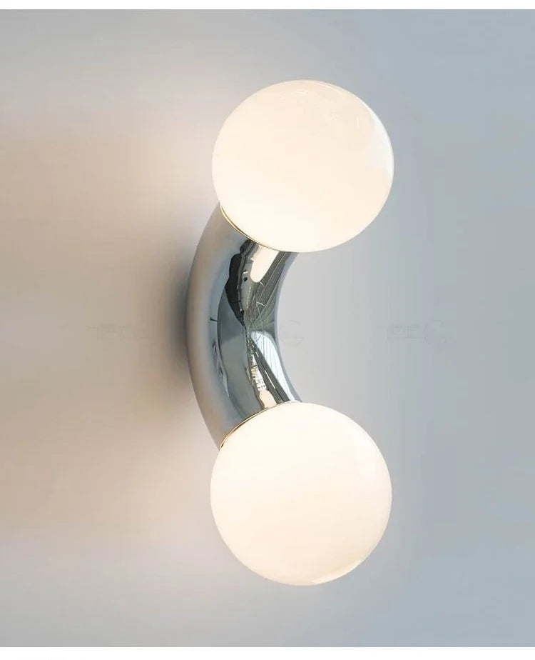 Modern Creative Lighting Design Rainbow Wall Light Childern's Room Kindergarten Asile Bedroom Bathroom Glass Ball Wall Lamp