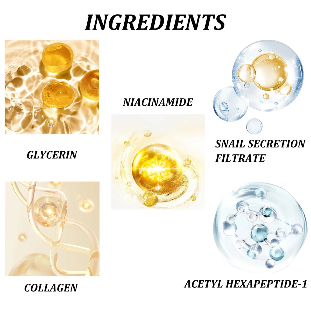 Snail Peptide Eye Cream Stick Reduce Dark Circles Eye Bags Firming Brightener Anti Aging Nourishing Moisturize Eye Cream