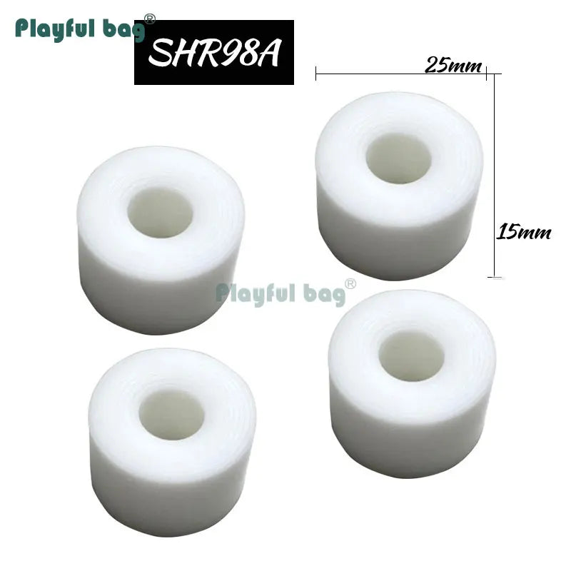 4-Wheel Skateboard Truck Mount - PU High Rebound Shock Absorber for Longboard Skateboard - Polyurethane Cushion Pads Set AMA65