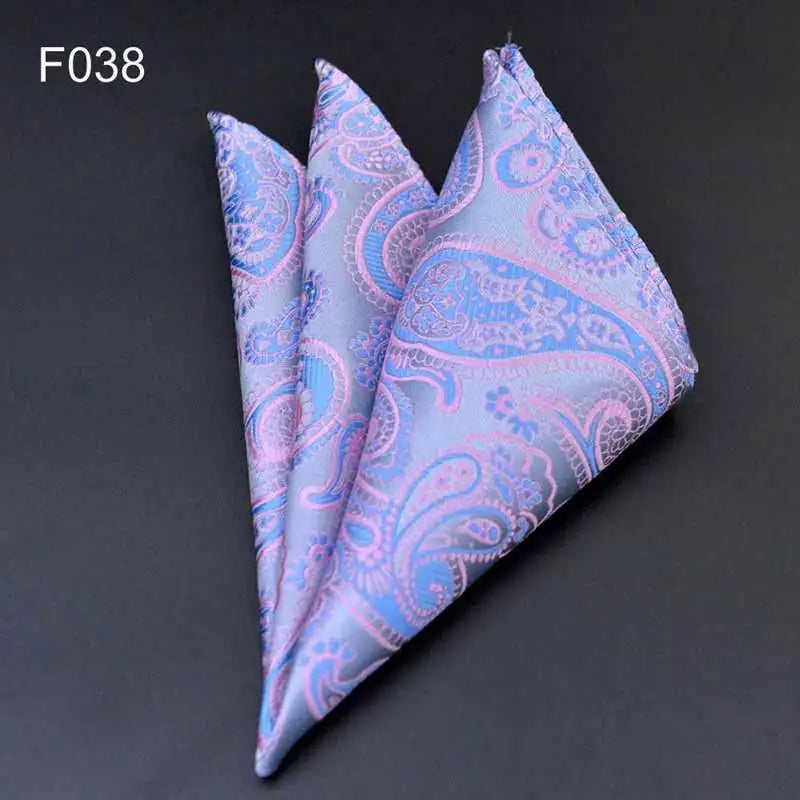 41 Colors Men's Handkerchief Plaid Dot Paisley Hankies Hanky Business Pocket Square Chest Towel 25*25CM