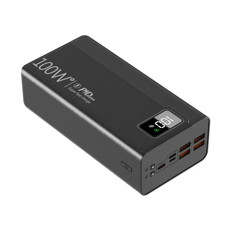 50000mAh High Capacity Fast Charging Power Bank Portable Outdoor Travel External Battery Pack