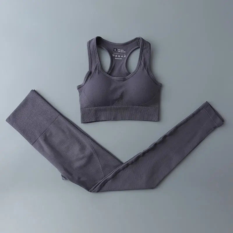 Seamless Legging Fitness Suit Women Sport Outfits Butt-lifting Yoga Pants Running Gym Clothing Comfortable Workout Clothes Solid