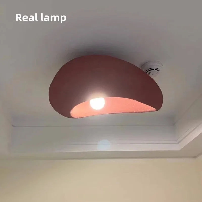 Japanese Resin Ceiling Lamp With E27 Light Bulb Led DownLight for Bedroom Living Dining Room