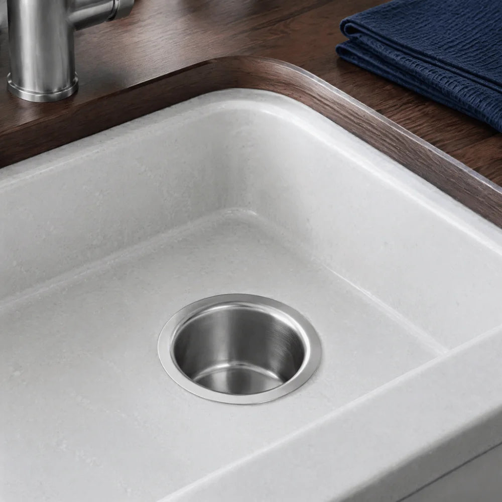 Stainless Steel Extended Sink Flange Silver Deep Garbage Disposal Flange Kitchen Sink Flange Garbage Disposal Connection
