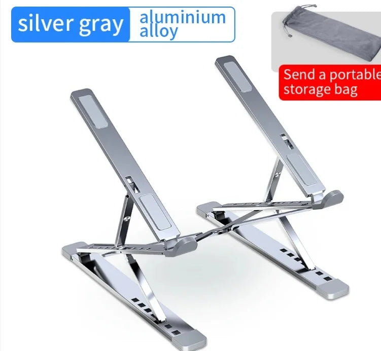 Macbook Laptop Stand Folding Adjustable Aluminum Computer Pc Tablet Stand Notebook Tablelaptop Holder Heat Dissipation