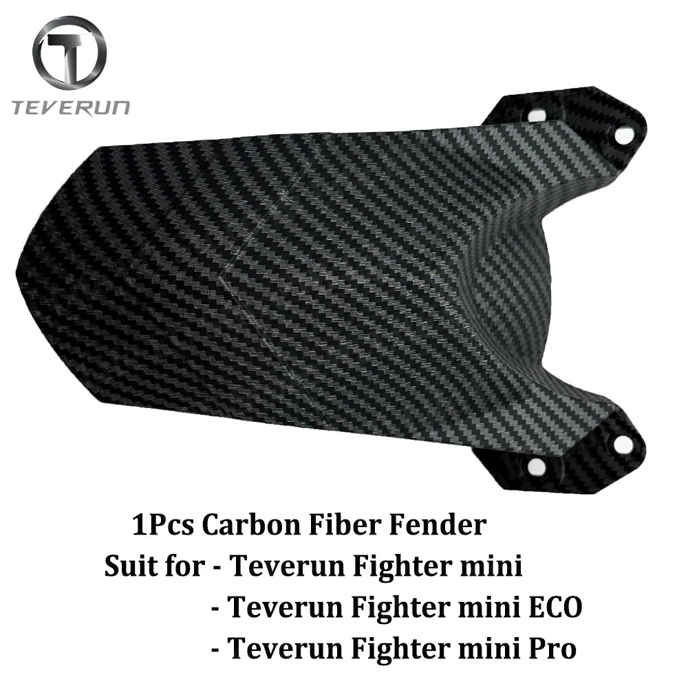 Original Teverun Fighter Mini Carbon Fiber Front Fender for Teverun Fighter Mini Pro Extended Rear Mudguard for Fighter Mini