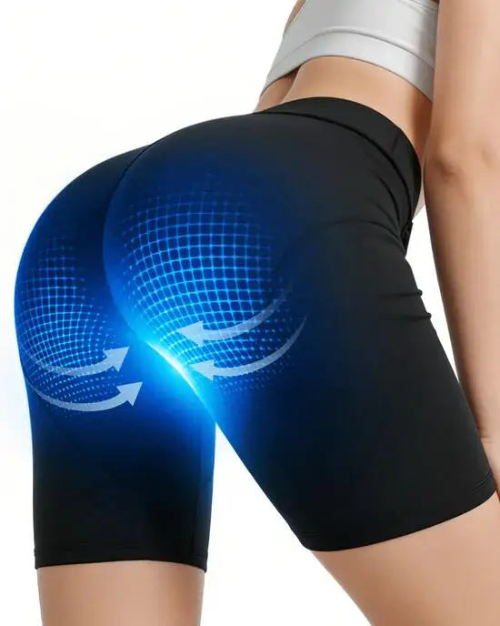 EMS Workout Shorts Electric Muscle Stimulator Yoga & Fitness Pants for Glutes Abdomen Pelvic Floor Training Body Sculpting Wear