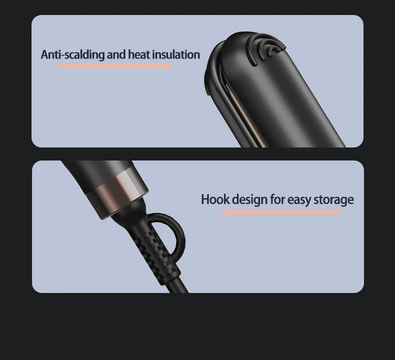 10 Seconds Fast Heating Hair Straightener Curler 2 in 1 For Xiaomi Professional Hairdressing Tools Hot Comb Hair Iron Brush