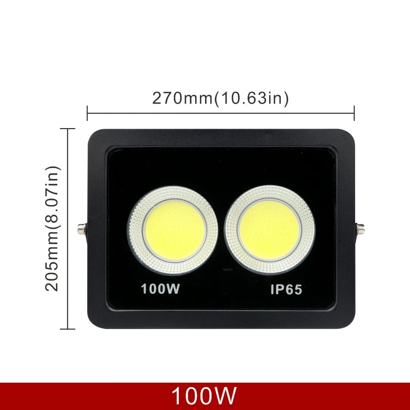COB Flood Light 300W 200W 100W 50W Outdoor Lighting LED Floodlight 220V Spotlight IP65 Modern Waterproof Outdoor Led Garden Lamp