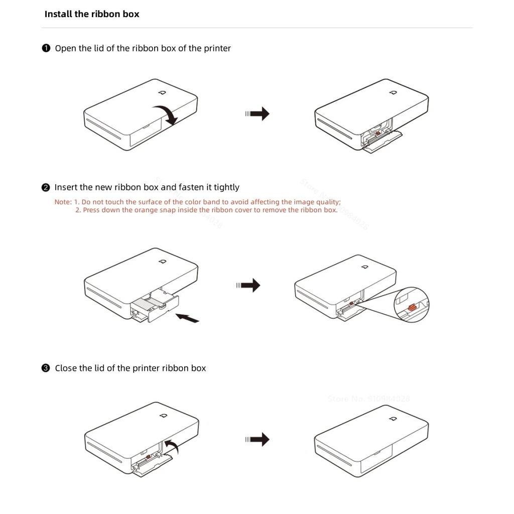 For Xiaomi Mijia Pocket Photo Printer Pro Dedicated Photo Paper Adopts New Sublimation Printing Technology