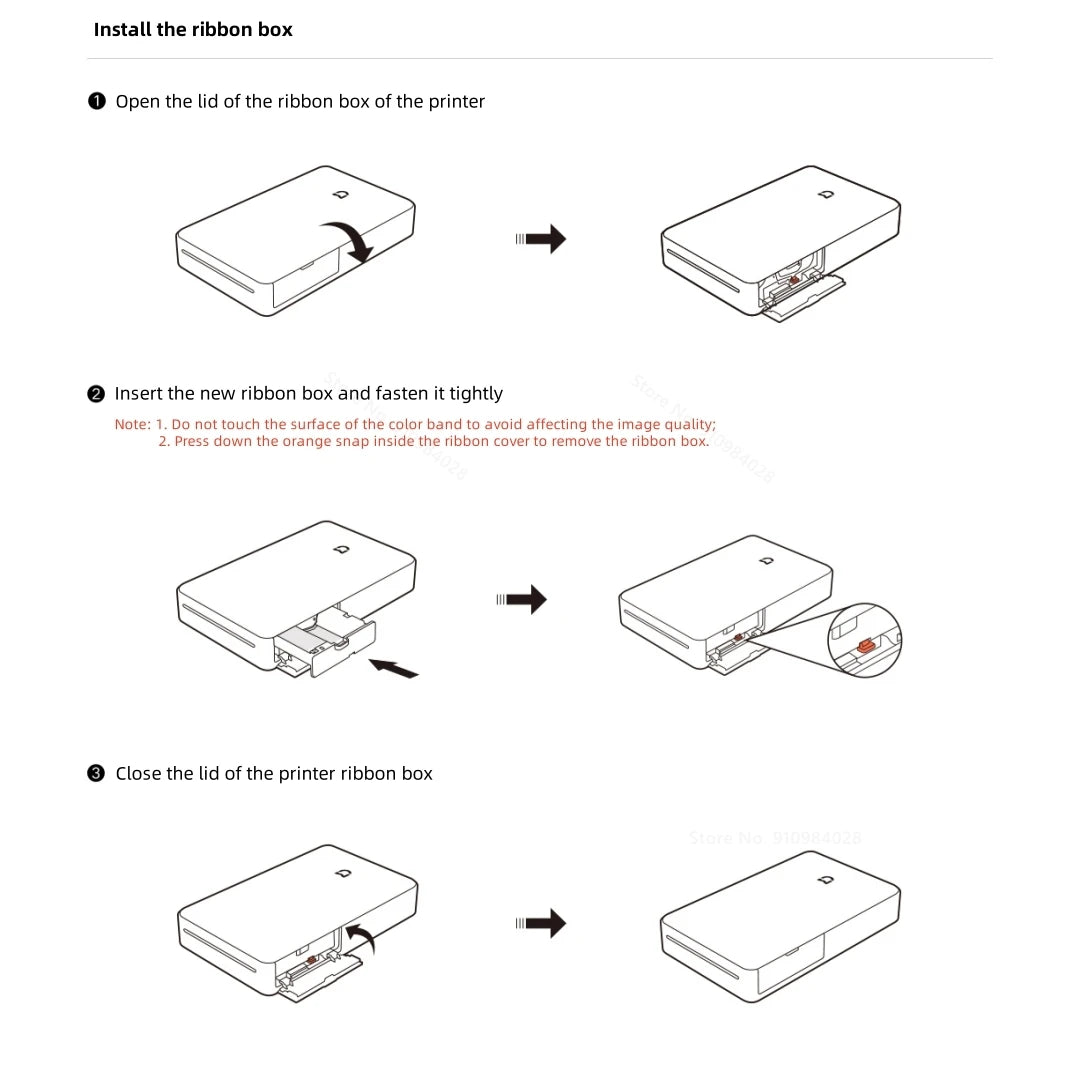 For Xiaomi Mijia Pocket Photo Printer Pro Dedicated Photo Paper Adopts New Sublimation Printing Technology