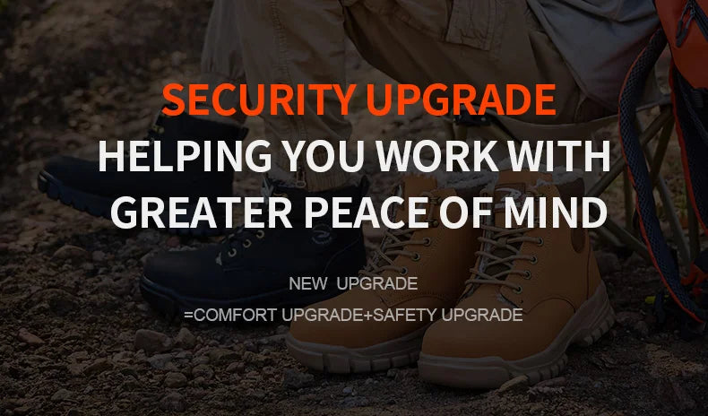 Latest 2024 Fashion Winter Warm Men Work Safety Boots Waterproof Indestructible Steel Toe Cap Shoes Sneakers Male Footwear