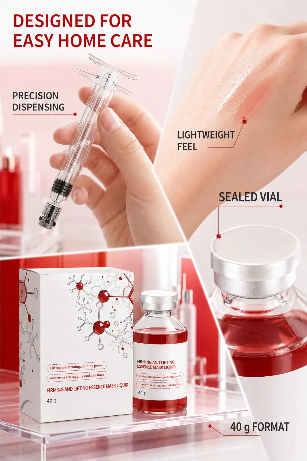Facial Care Essence Restoring The Beauty of Your Facial Skin. Can Be Used in The Morning, Afternoon and Evening