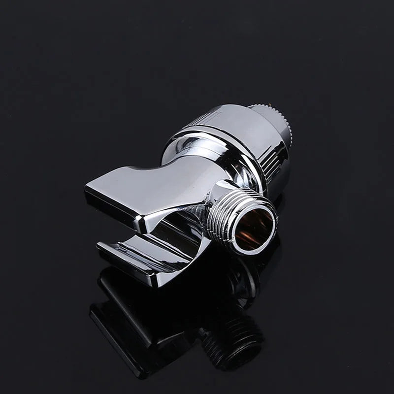 Handheld Shower Head Arm Holder G1/2″ Three-Way Adjustable Bracket With Swivel Ball Universal Mount Diverter Bathroom Accessory